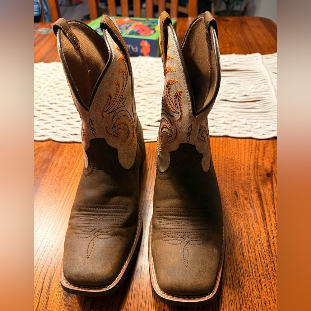 Ariat Kids Brown and Tan Boots